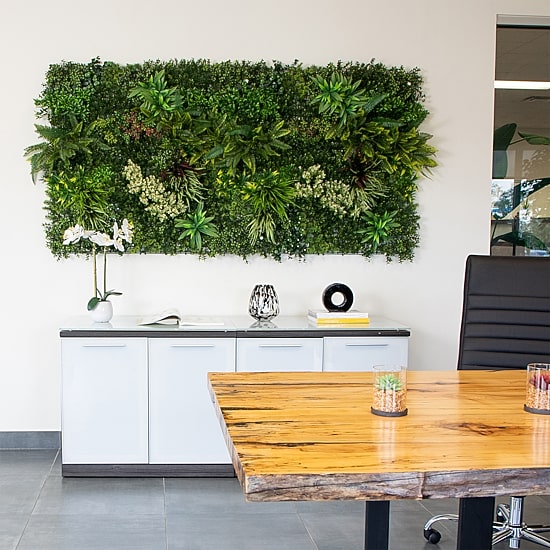 Nearly Natural 40in. X 40in. Green Amazon Rainforest Wall Panel Artificial Plant