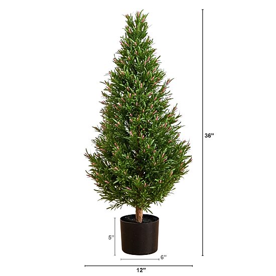 Nearly Natural 3ft. Green Rosemary Topiary