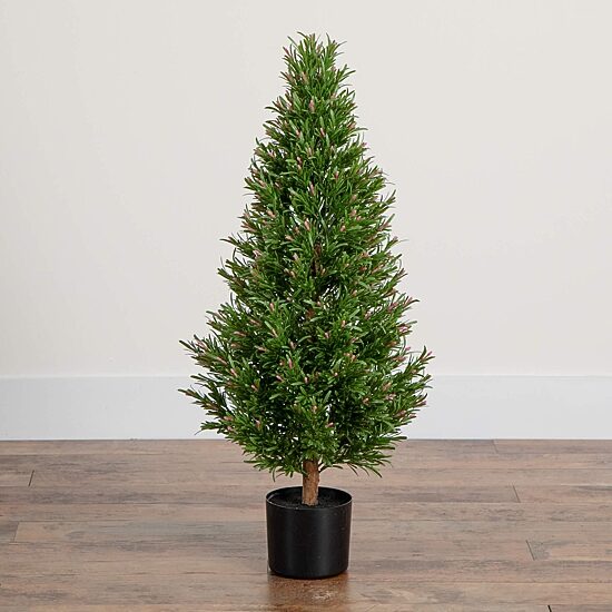 Nearly Natural 3ft. Green Rosemary Topiary