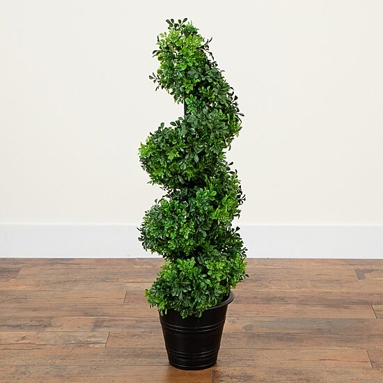 Nearly Natural 3ft. Green Boxwood Topiary