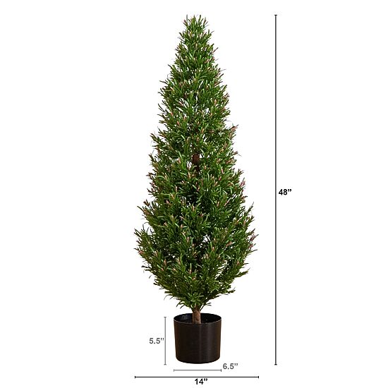 Nearly Natural 4ft. Green Rosemary Topiary