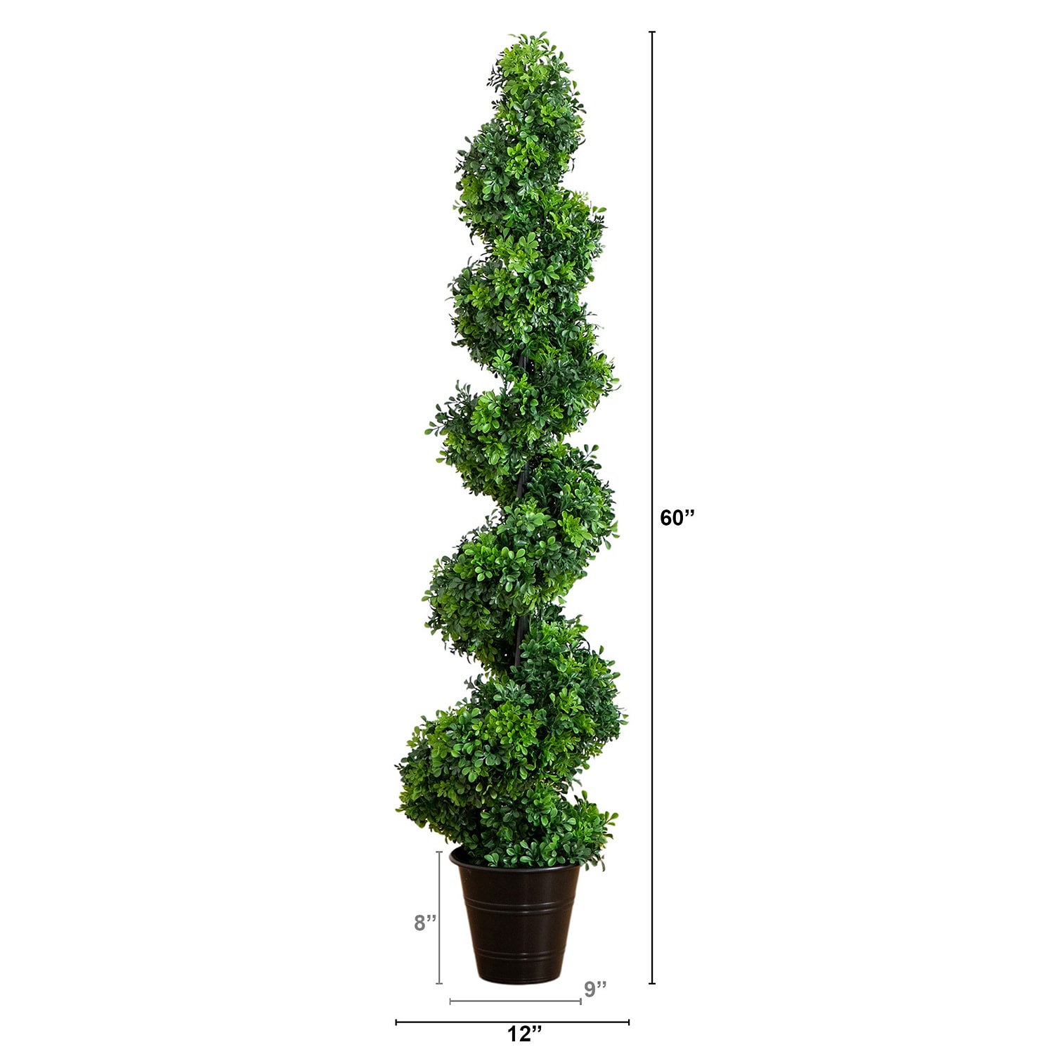 Nearly Natural 5ft. Green Boxwood Topiary