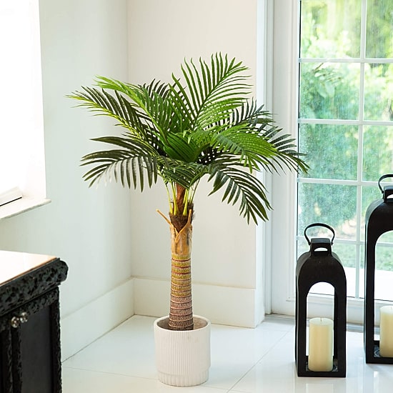Nearly Natural 4ft. Green Coconut Palm Indoor Artificial Tree