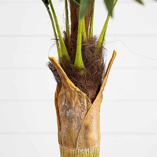 Nearly Natural 4ft. Green Coconut Palm Indoor Artificial Tree