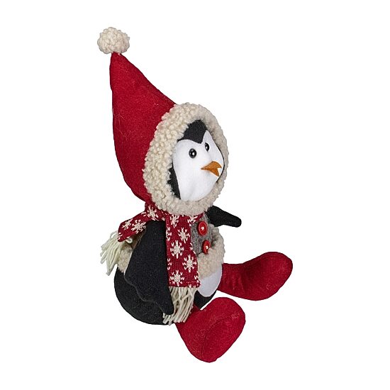 Northlight 15" Sitting Winter Penguin Christmas Figurine