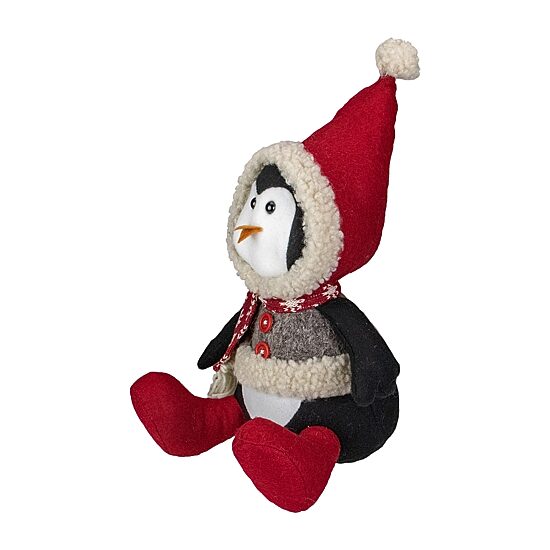 Northlight 15" Sitting Winter Penguin Christmas Figurine