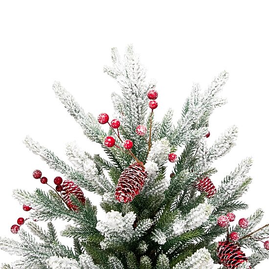 Northlight 7ft Flocked Grove Fir Full 6 1/2 Foot Flocked Pine Christmas Tree