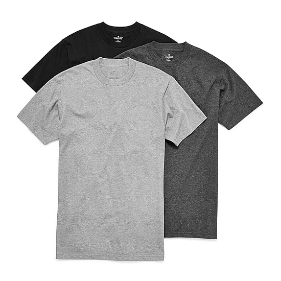Stafford Heavyweight Mens 3 Pack Short Sleeve Crew Neck T-Shirt Tall