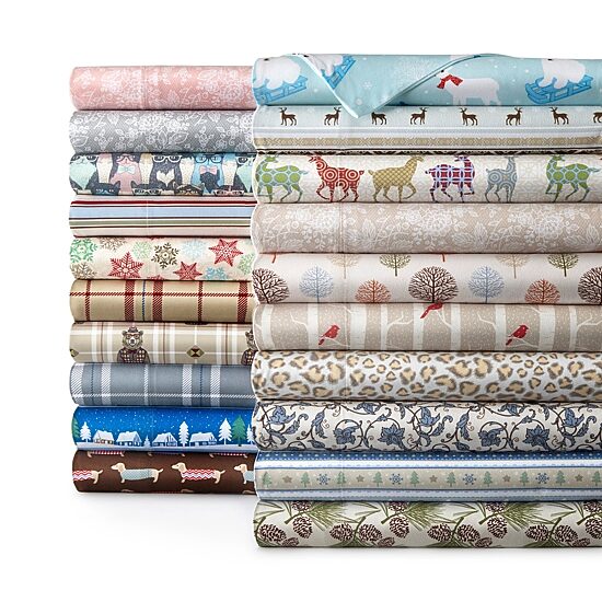 Shavel Micro Flannel Printed Sheet Set