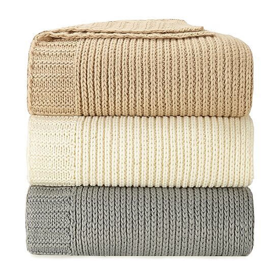 Peking Handicraft Sweater Knit Blanket