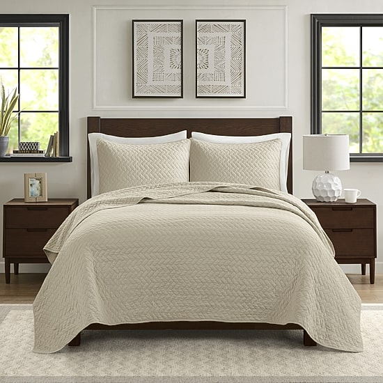 Madison Park Velvet Touch 3-pc. Coverlet Set