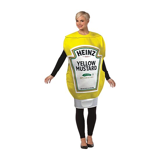 Unisex Adult Heinz Mustard Squeeze Bottle Costume