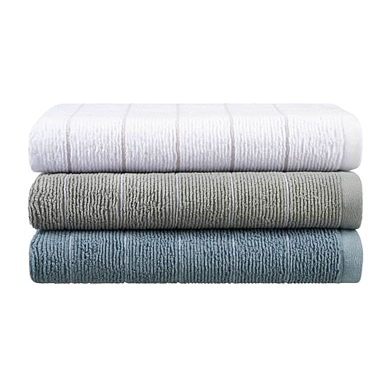 Martex Martex Slub Stripe Quick Dry Striped Bath Towel