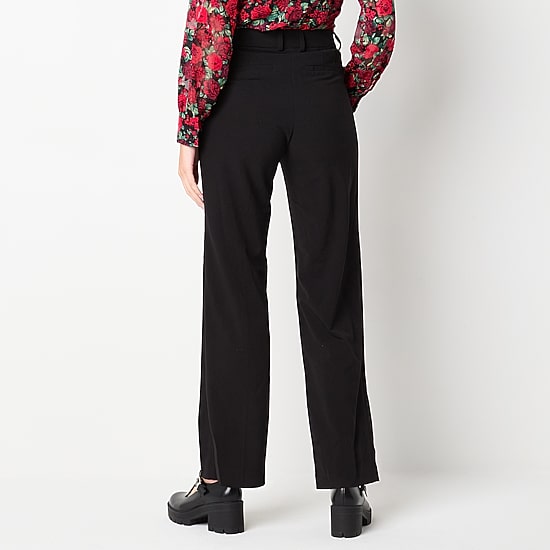 by&by Womens Juniors Wide Leg High Rise Trouser