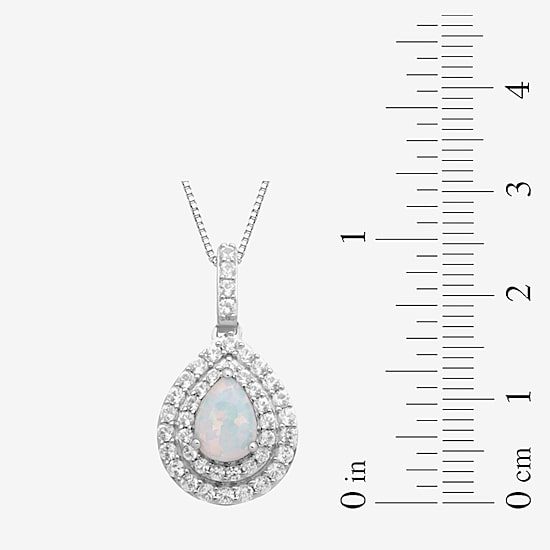 Gemstone Sterling Silver 2-Pc Pear Jewelry Set