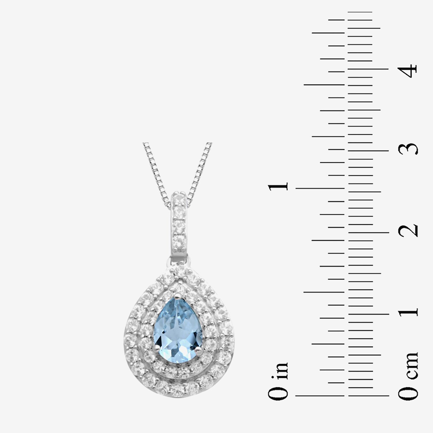 Gemstone Sterling Silver 2-Pc Pear Jewelry Set
