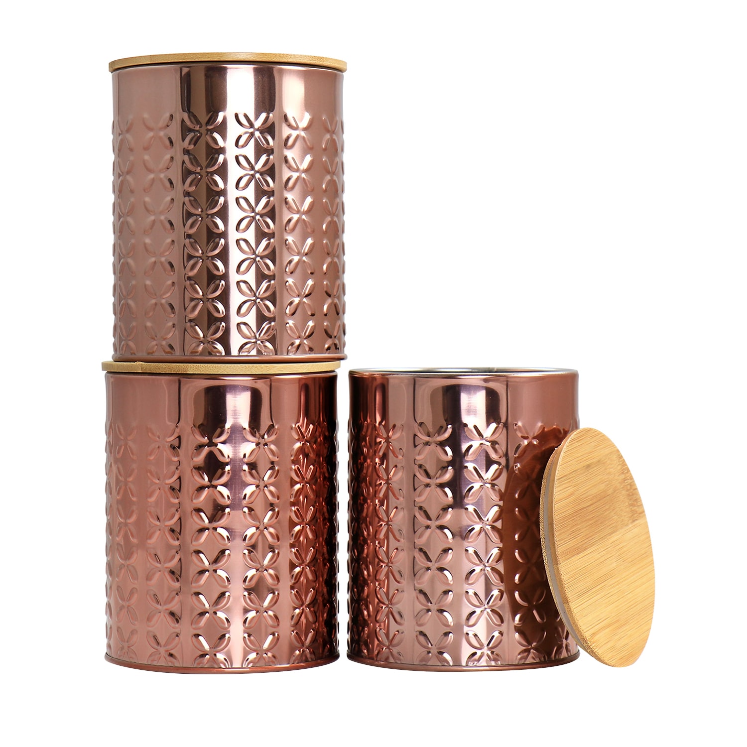 MegaChef Aluminum 3-pc. Canister