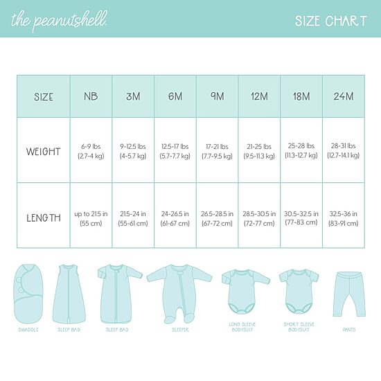 The Peanutshell Baby Unisex Easy-on + Easy-off Mid Rise Straight Regular Fit Pull-On Pant