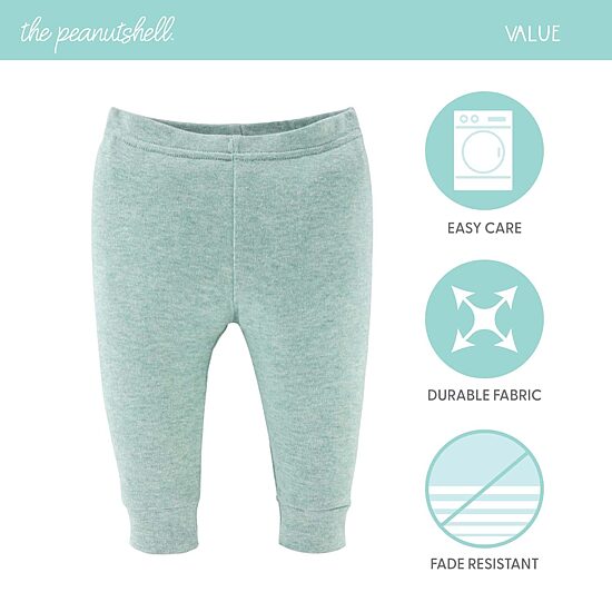 The Peanutshell Baby Unisex Easy-on + Easy-off Mid Rise Straight Regular Fit Pull-On Pant