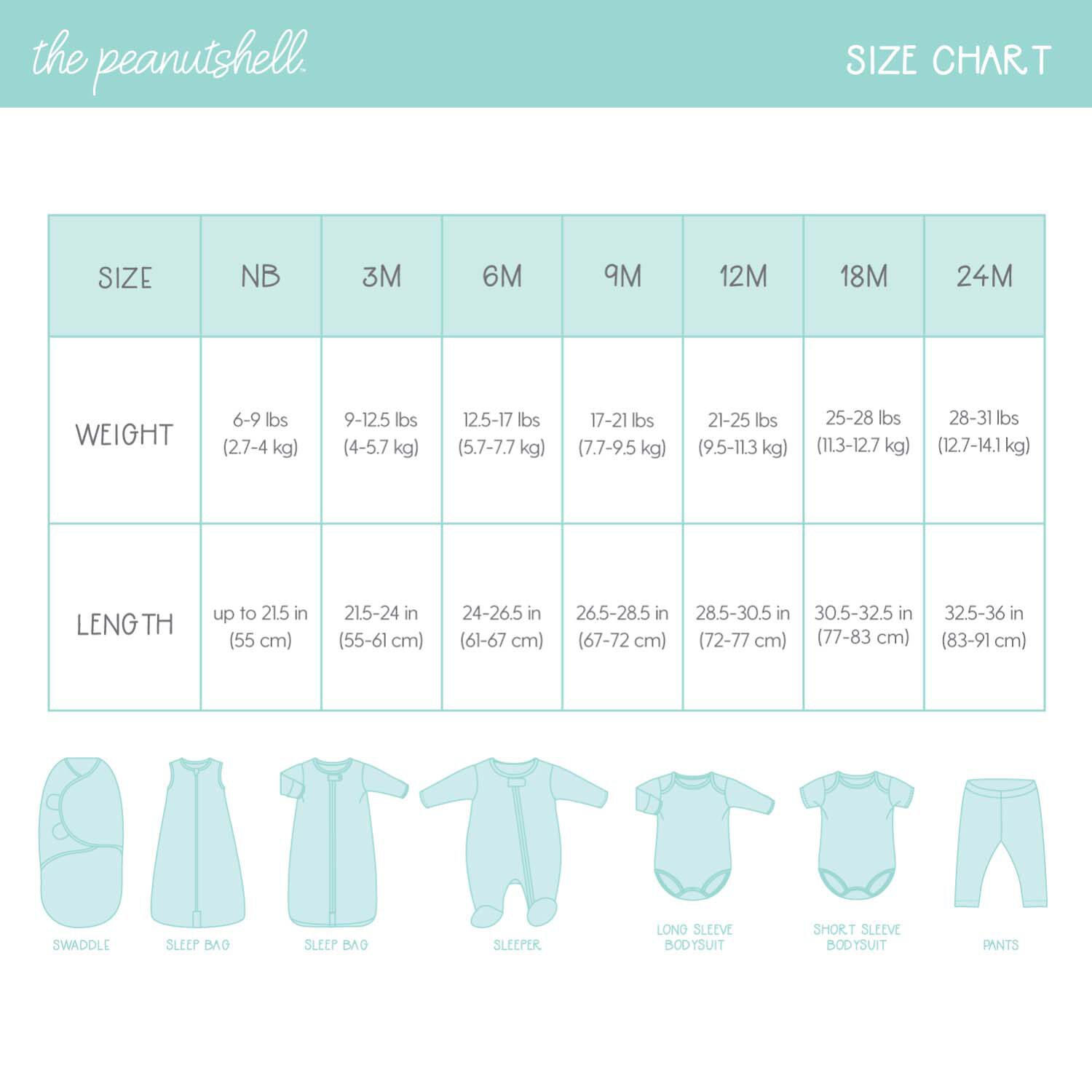 The Peanutshell Baby Unisex Easy-on + Easy-off Mid Rise Straight Regular Fit Pull-On Pant