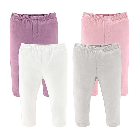 The Peanutshell Baby Girls Easy-on + Easy-off Mid Rise Straight Regular Fit Pull-On Pant