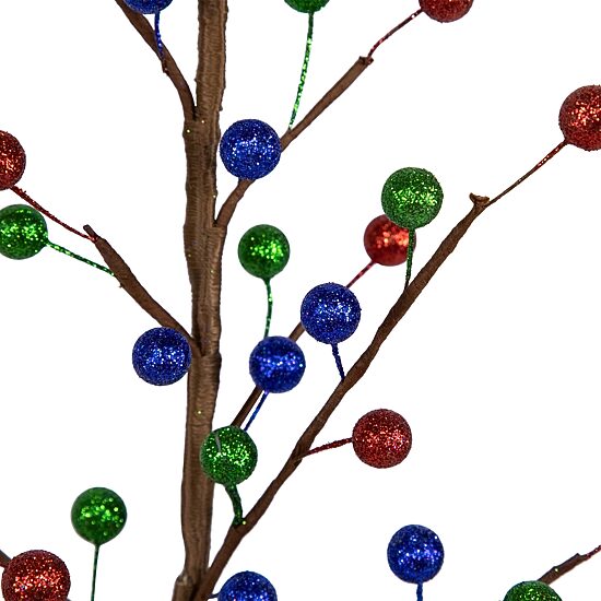 Northlight 24" Glittered Ball Artificial 2 Foot Pine Christmas Tree