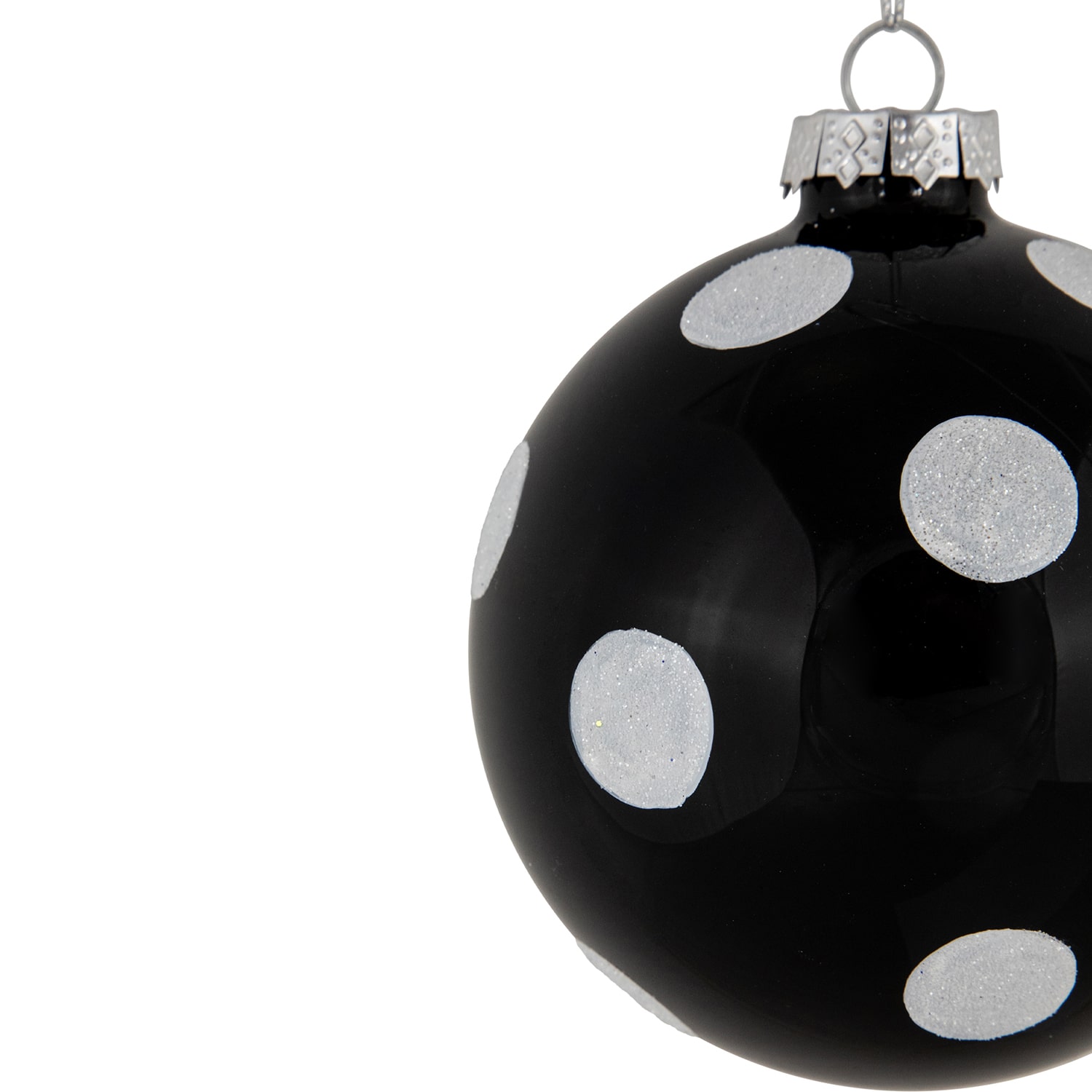 Northlight 4" Polka Dot Glass Ball Christmas Ornament