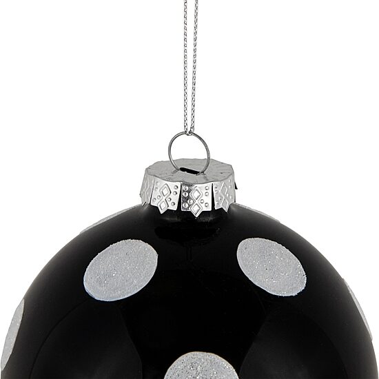 Northlight 4" Polka Dot Glass Ball Christmas Ornament