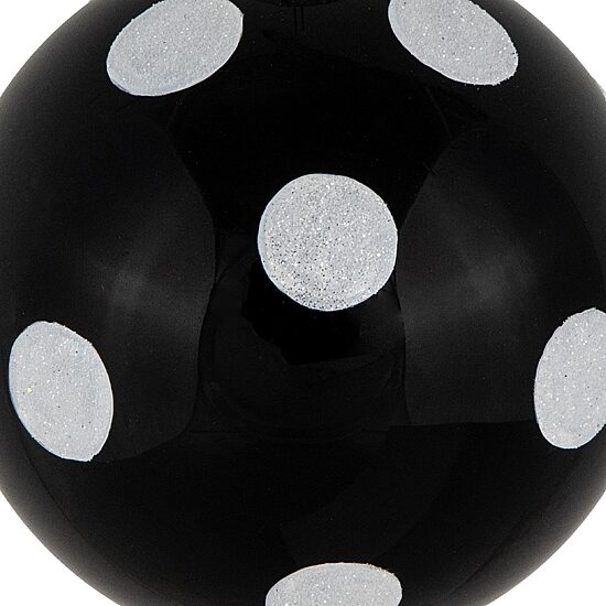 Northlight 4" Polka Dot Glass Ball Christmas Ornament
