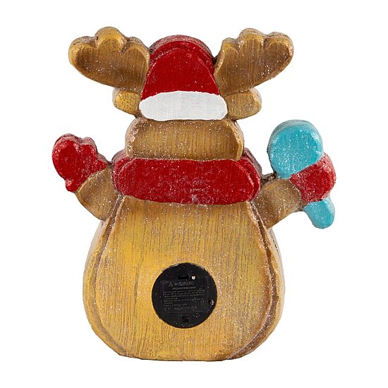 Northlight 14" Led "Noel" Gingerbread Reindeer Gingerbread House