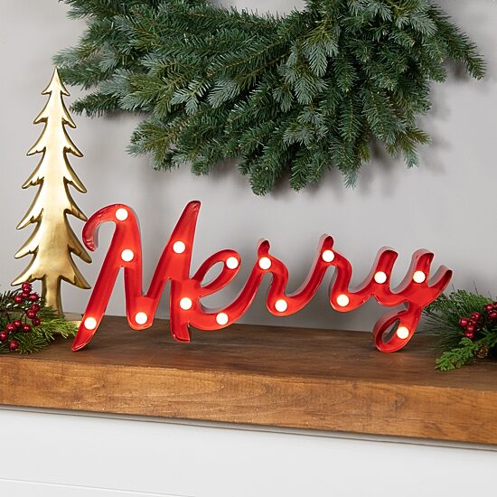 Northlight 21" Lighted "Merry" Marquee Lights