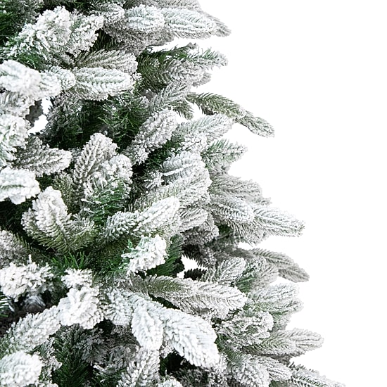 Northlight 7ft Mountain Pearl Flocked Artificial 6 1/2 Foot Flocked Christmas Tree