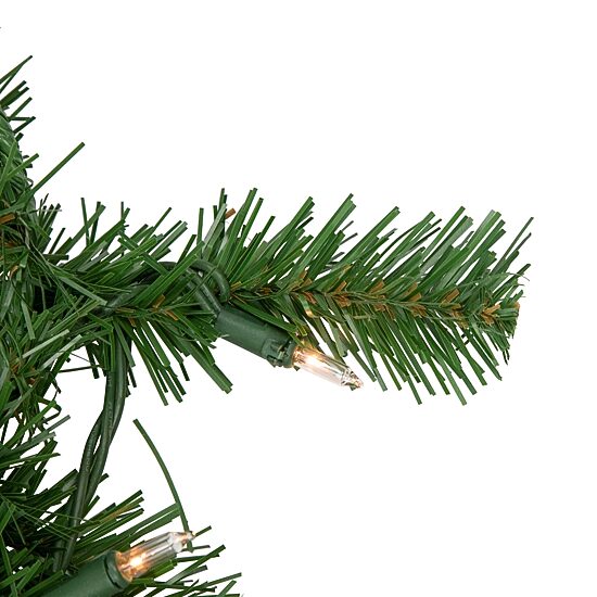 Northlight 9ft Prelit Dorchester Pine Artificial Clear Lights Christmas Indoor Garland