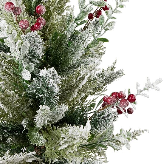 Northlight 24" Flocked Balsam Pine Artificial Mini In Burlap Base 2 Foot Flocked Pine Christmas Tree