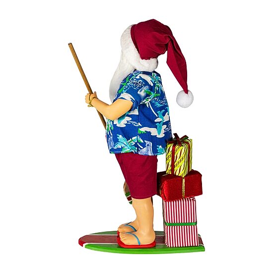 Northlight 18" Santa On A Paddle Board Christmas Figurine