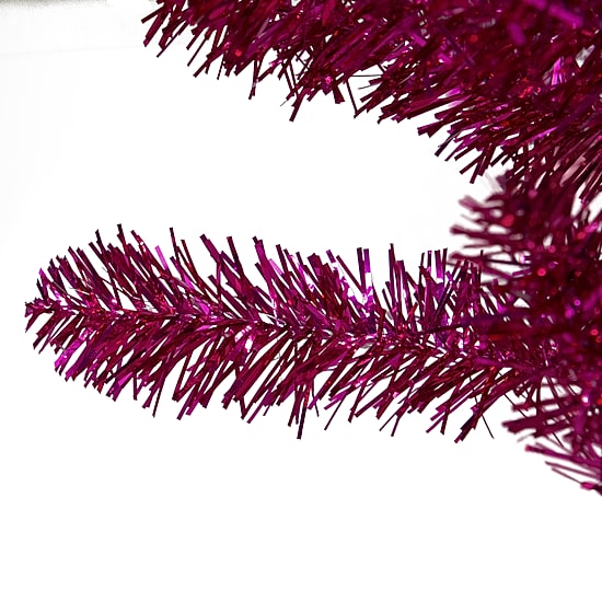 Northlight 5ft Metallic Pink Tinsel 4 1/2 Foot Christmas Tree