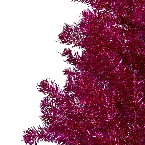 Northlight 5ft Metallic Pink Tinsel 4 1/2 Foot Christmas Tree