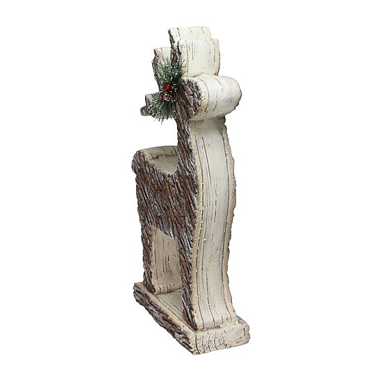 Northlight 19" Brown Rustic Woodland Reindeer Christmas Figurine