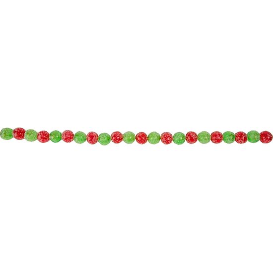 Northlight 6ft Glittered Candy Drop Christmas Indoor Garland