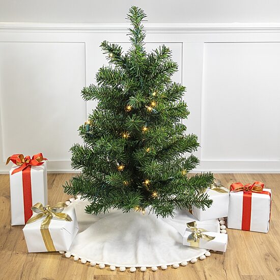 Northlight 3ft Prelit Full Canadian Pine 3 Foot Pre-Lit Pine Christmas Tree