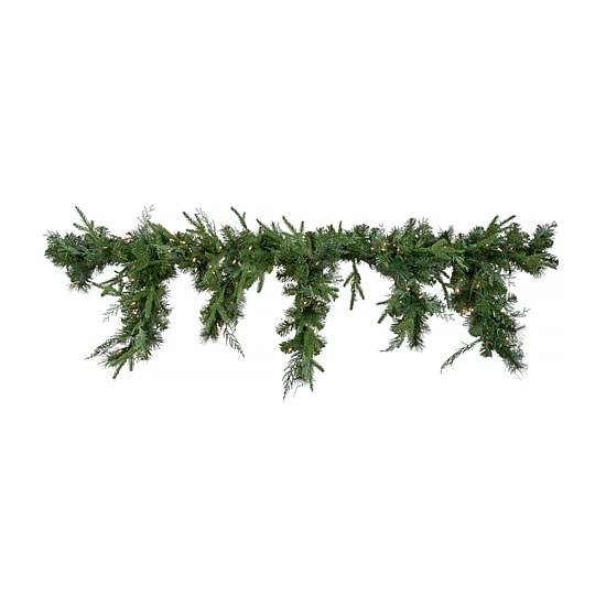 Northlight 6ft Prelit Mixed Pine Artificial Christmas Indoor Garland