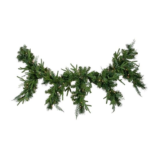 Northlight 6ft Prelit Mixed Pine Artificial Christmas Indoor Garland