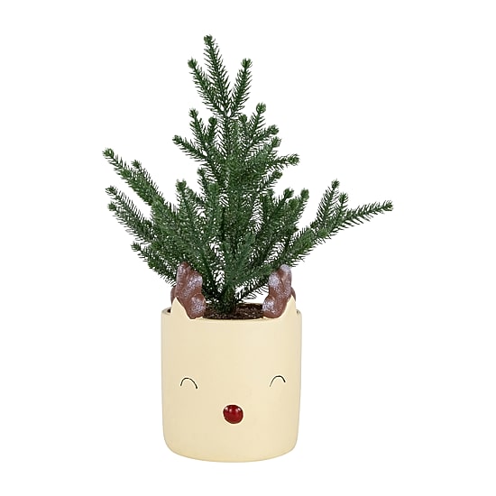Northlight 14" Mini Artificial In Reindeer 1 Foot Christmas Tree
