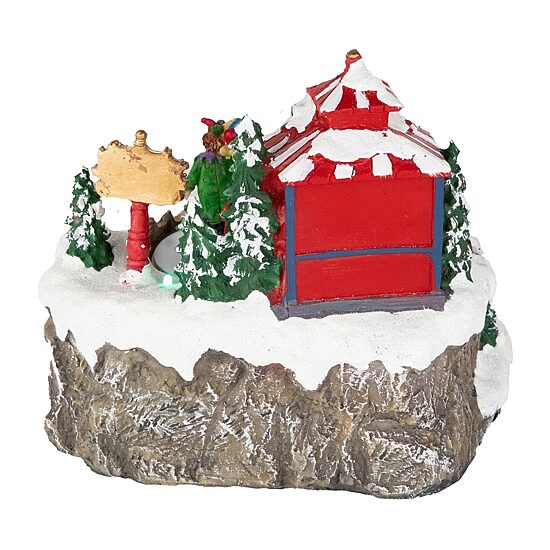Northlight 8" Led Lighted And Animated Scene Village Display Lighted Christmas Village