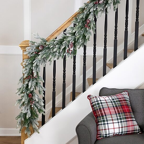 Northlight 7ft Flocked Snowcap Grove Fir Christmas Indoor Garland