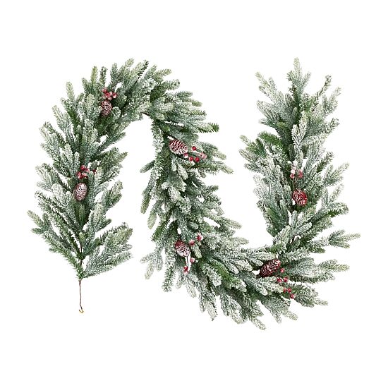 Northlight 7ft Flocked Snowcap Grove Fir Christmas Indoor Garland
