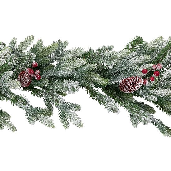 Northlight 7ft Flocked Snowcap Grove Fir Christmas Indoor Garland