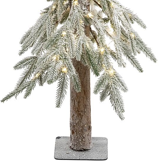Northlight 3ft Led Battery Operated Flocked Alpine Artificial 3 Foot Pine Christmas Tree