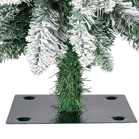 Northlight 5ft Prelit Pencil Flocked Alpine Artificial Clear Lights 5 Foot Flocked Pine Christmas Tree
