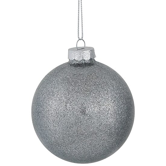 Northlight 3" Finish Glass Ball 9ct Christmas Ornament